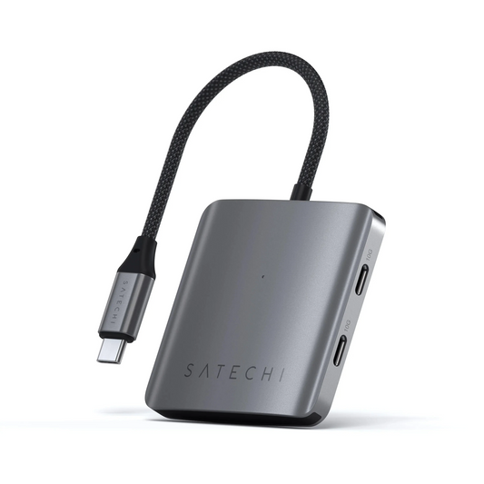 SATECHI 4-Port USB-C Hub with PD - Space Grey