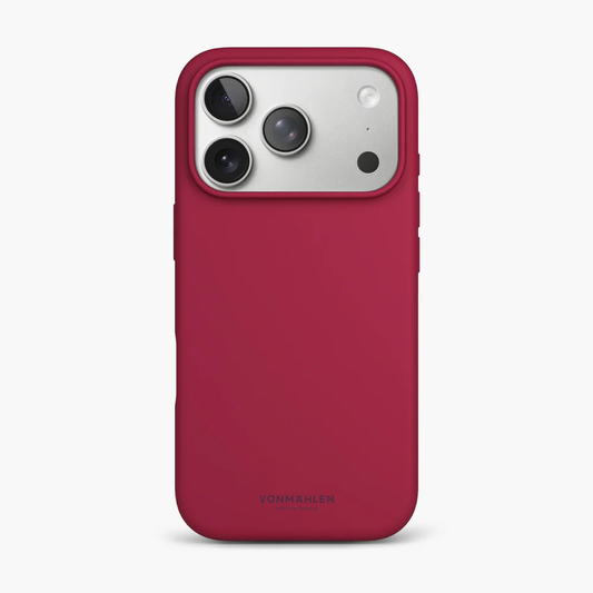 VONMAHLEN Soft Silicone Case iPhone 17 Pro Max - Dark Red