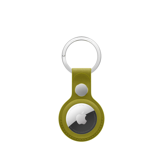 AirTag FineWoven Key Ring -Chartreuse