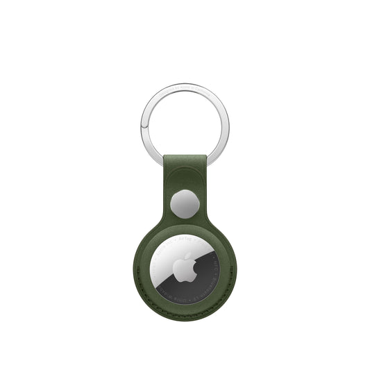 AirTag FineWoven Key Ring - Moss