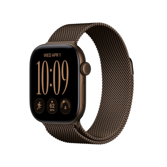 Apple Watch Series 12 GPS 42mm Dark Bronze Aluminium Case with Dark Bronze Milanese Loop