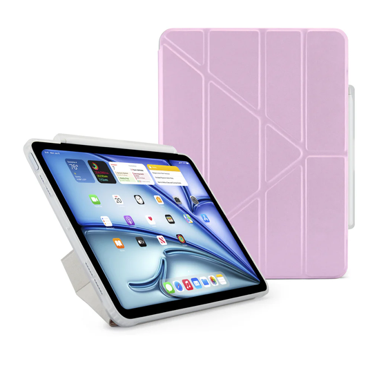 iPad Air 13 (M3/M2) Origami No3 Pencil Case-Metallic Purple