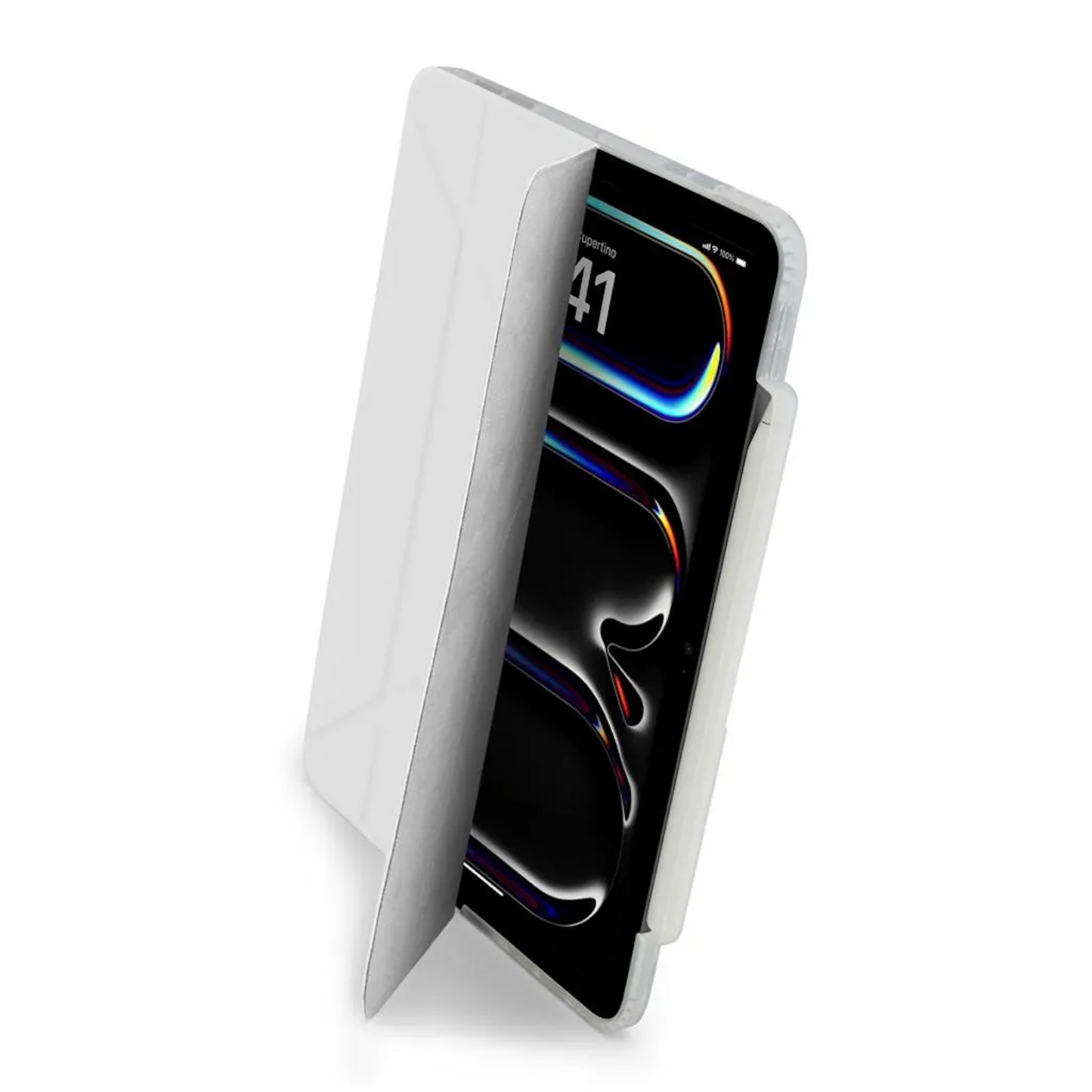 iPad Pro 11 M4 (2024) Origami No3 Pencil Case - White