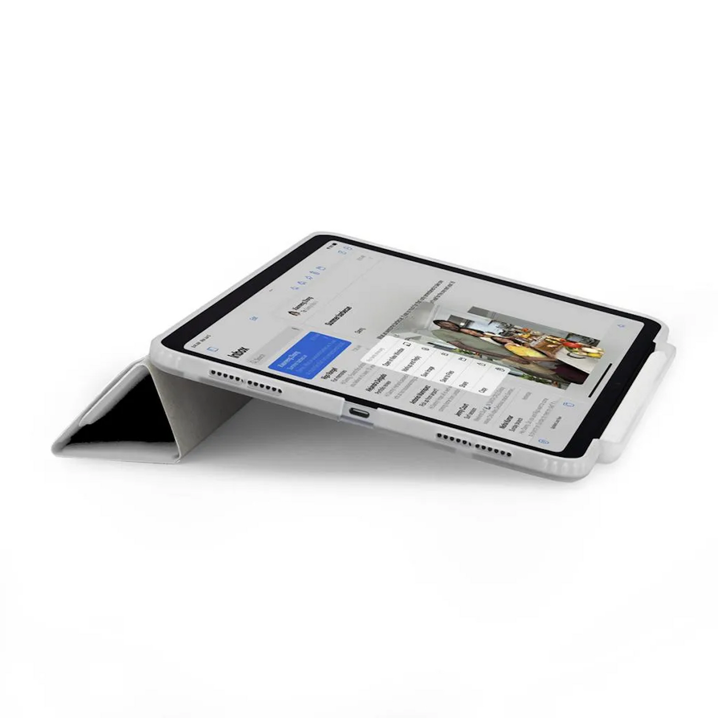 iPad Pro 11 M4 (2024) Origami No3 Pencil Case - White