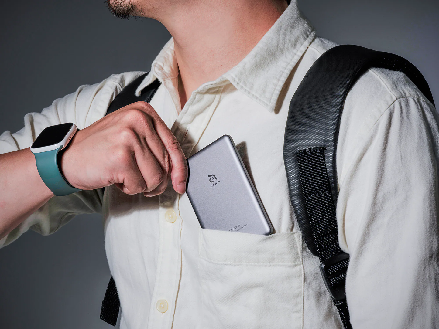 ADAM Gravity C5 5,000 mAh Magnetic Wireless battery-Grey