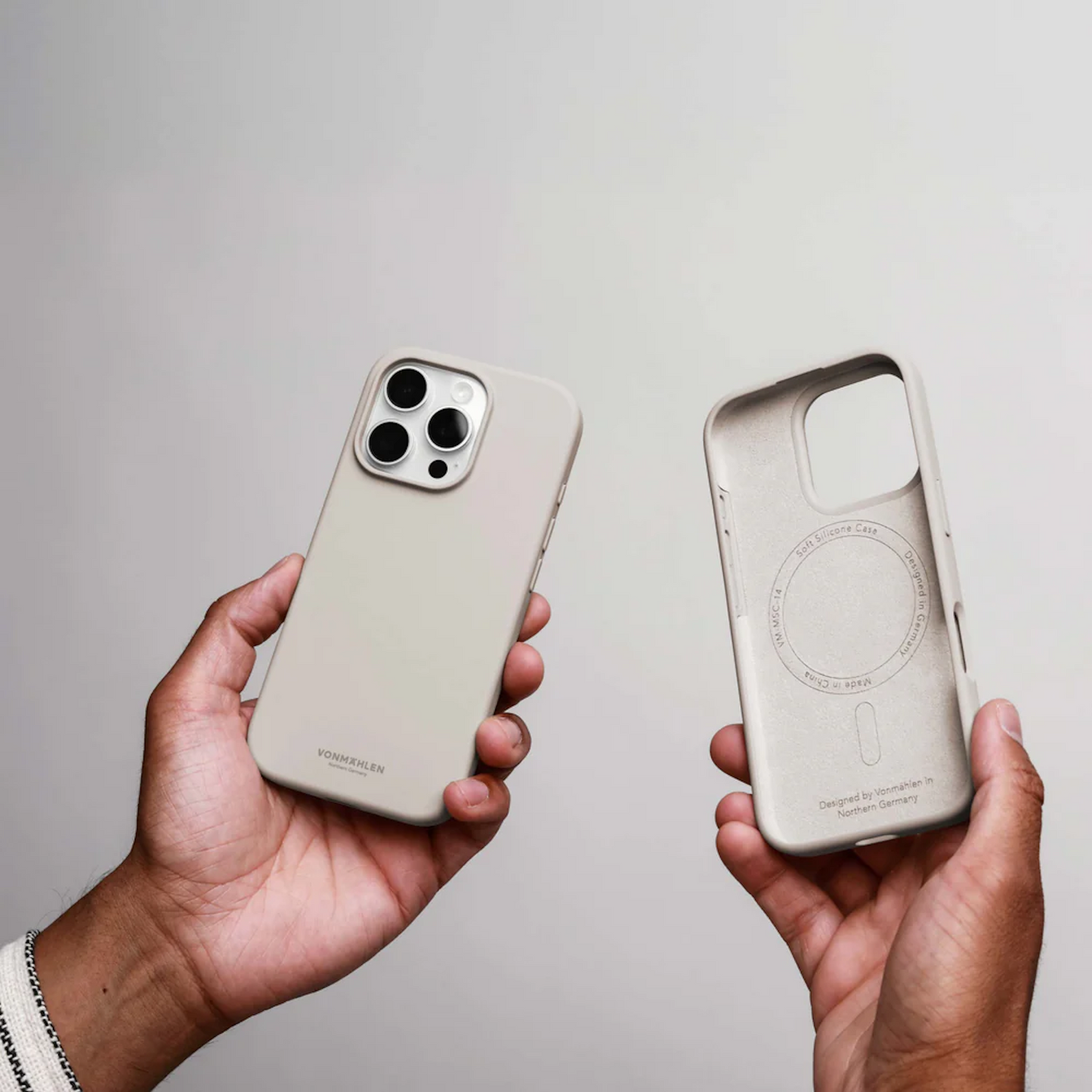 VONMAHLEN Soft Silicone Case - iPhone 16 Pro - Cream