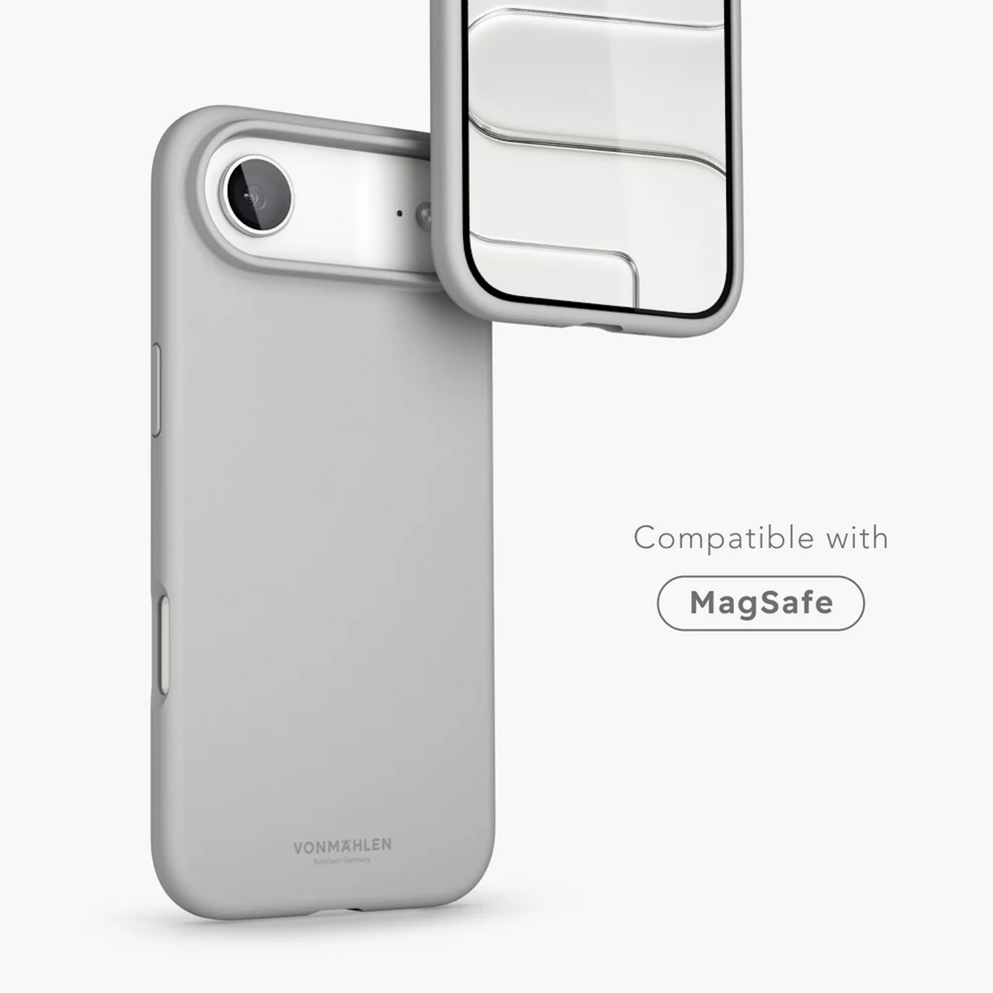 VONMAHLENSoft Silicone Case iPhone 17 Air - Light Gray