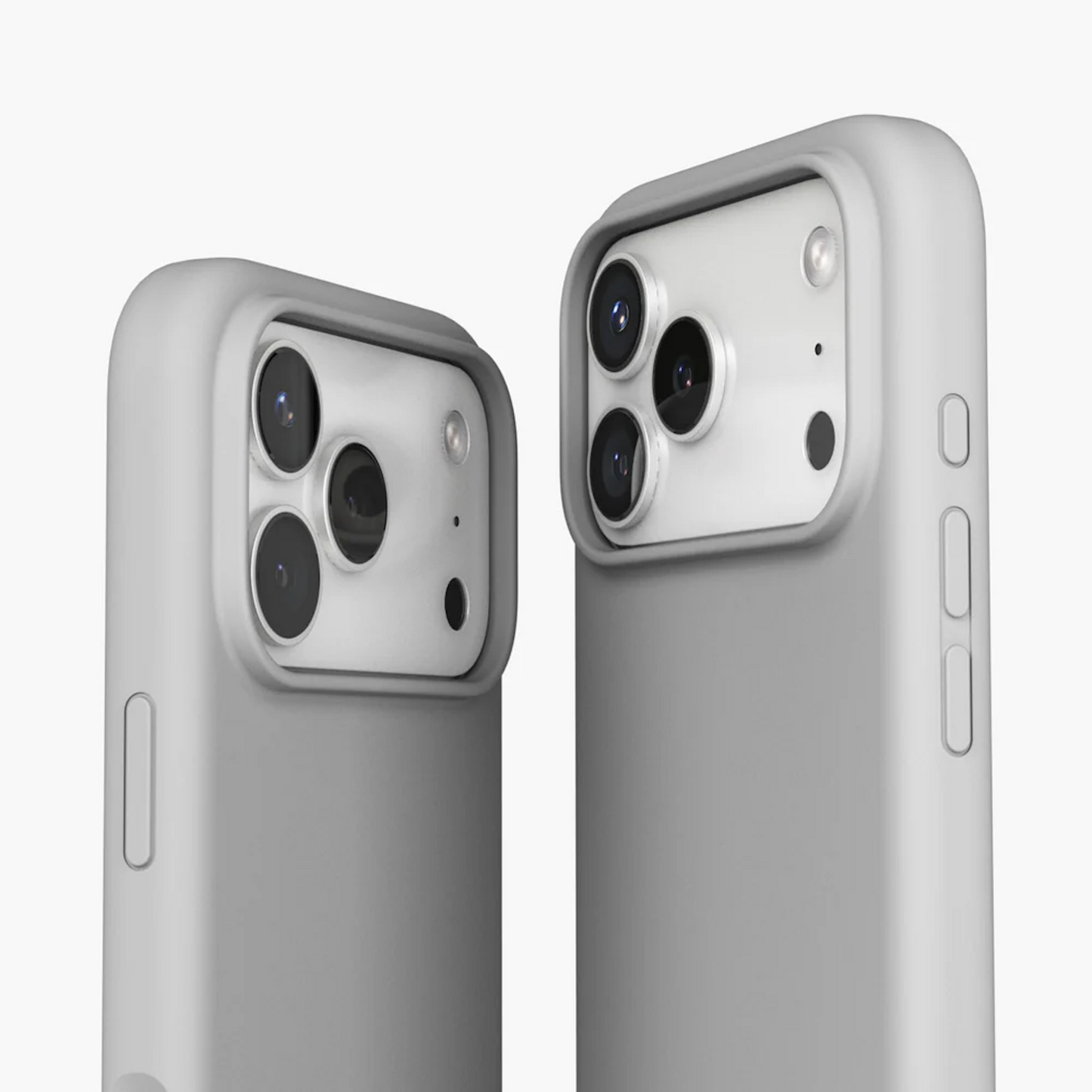 VONMAHLEN Soft Silicone Case iPhone 17 Pro Max - Light Gray