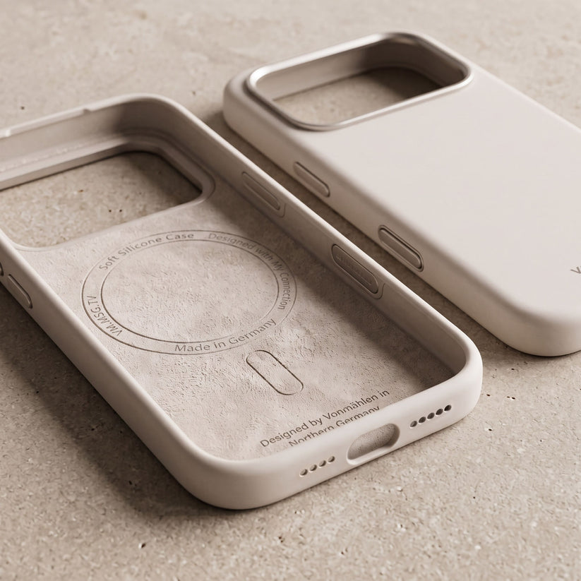 Vonmahlen Soft Silicone Case 2 iPhone 18 Pro Max Cream