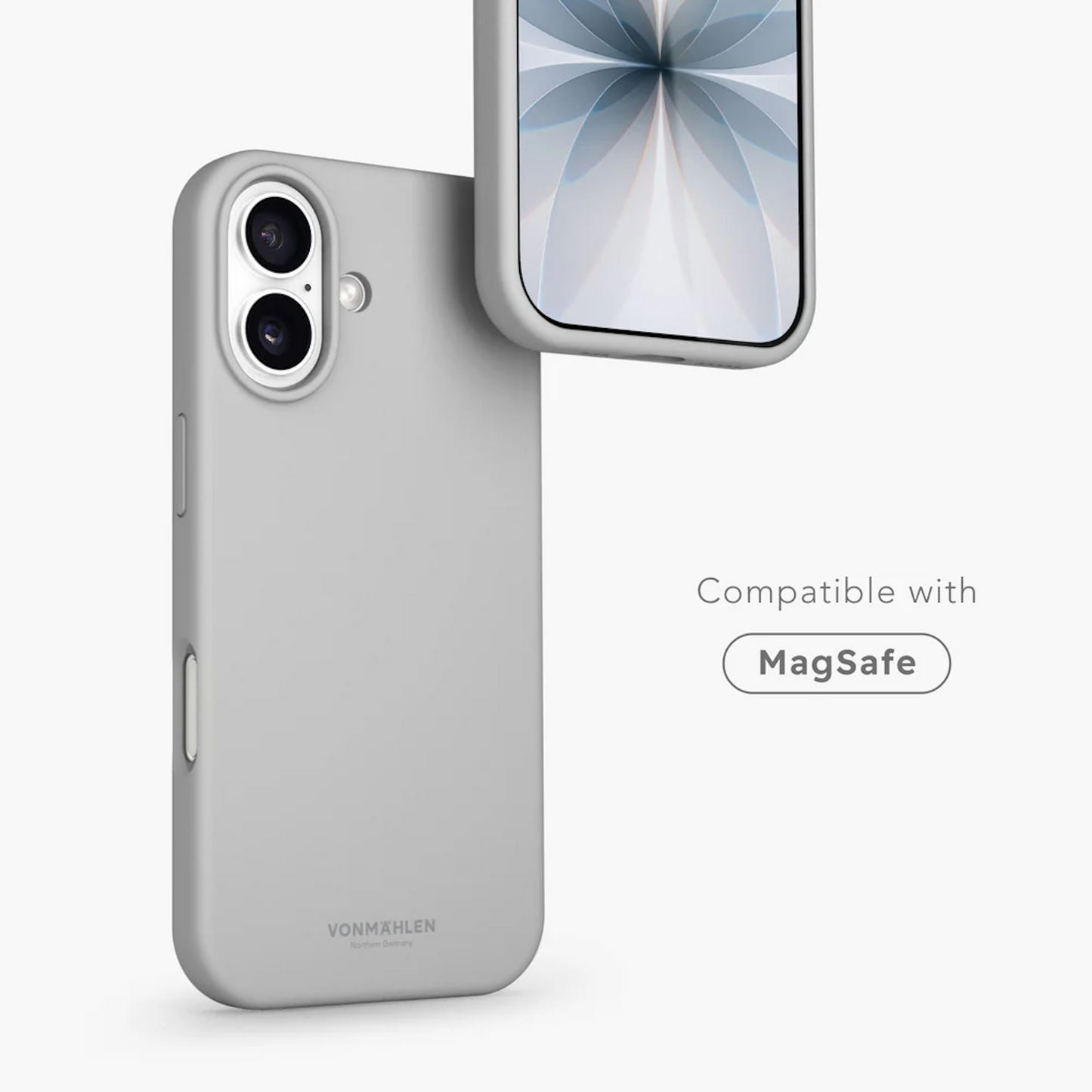 VONMAHLEN Soft Silicone Case iPhone 17 - Light Gray