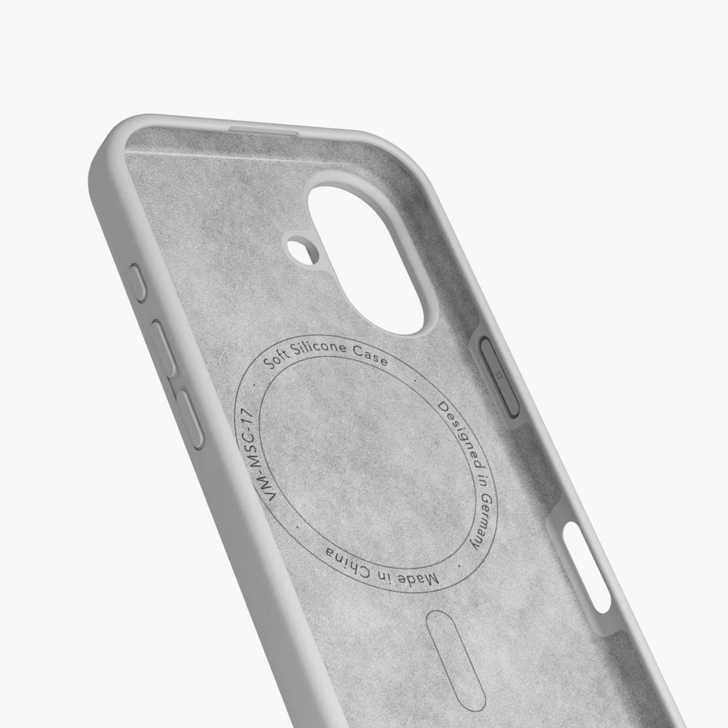 VONMAHLEN Soft Silicone Case iPhone 17 - Light Gray