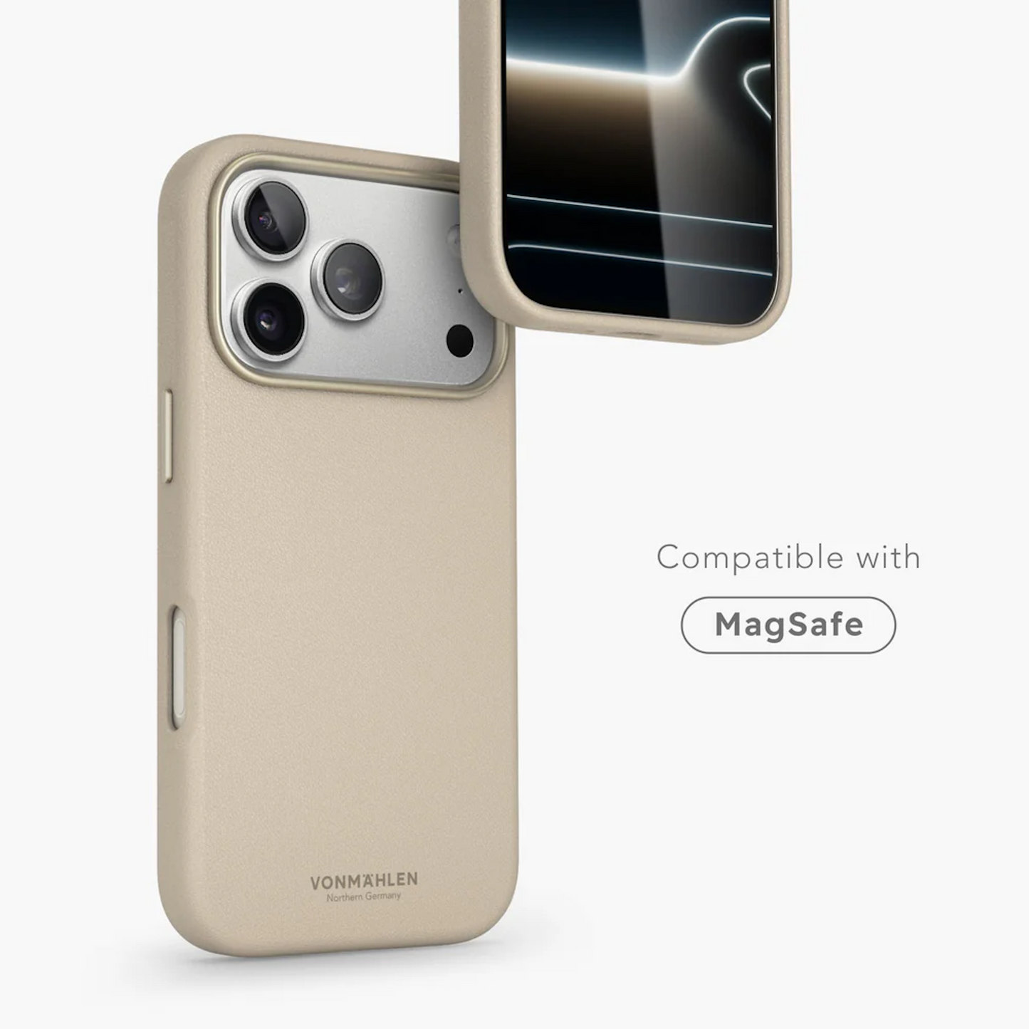VONMAHLEN Like Leather Case iPhone 17 Pro Max - Cream
