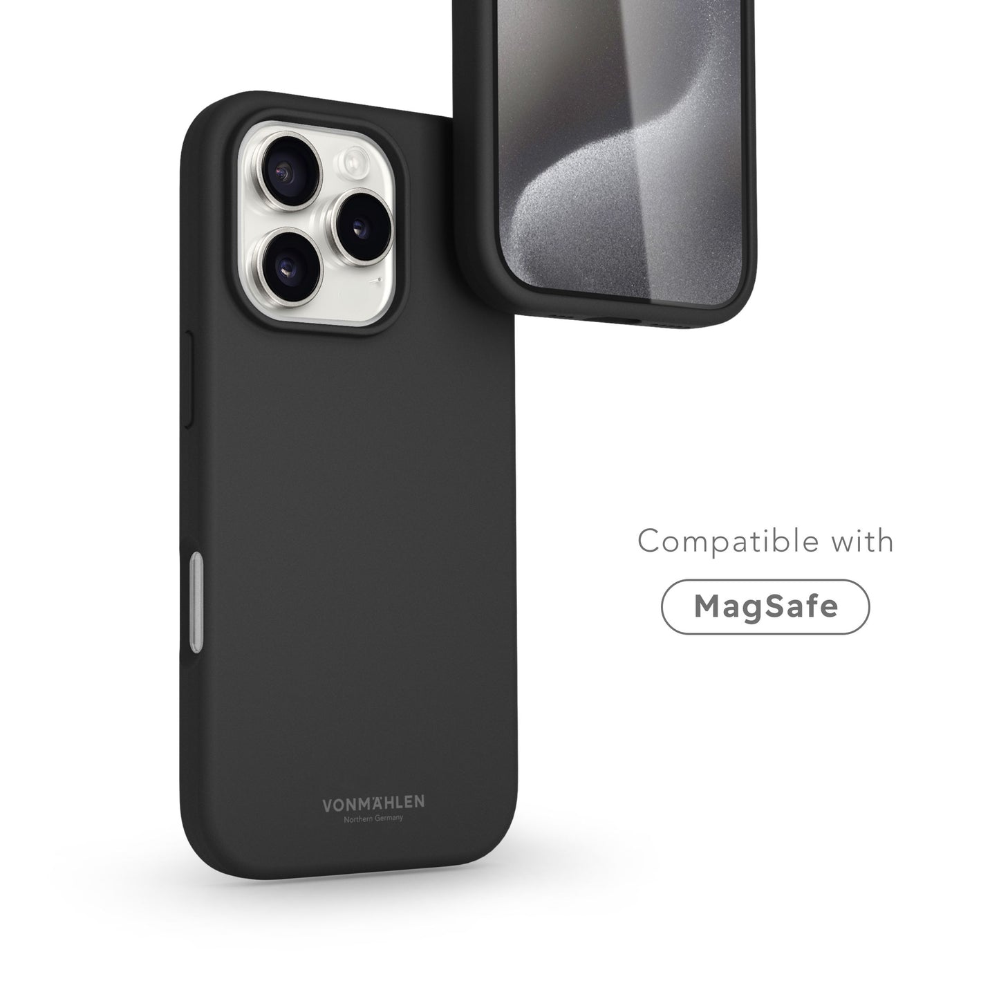 VONMAHLEN Soft Silicone Case - iPhone 16 Pro - Black