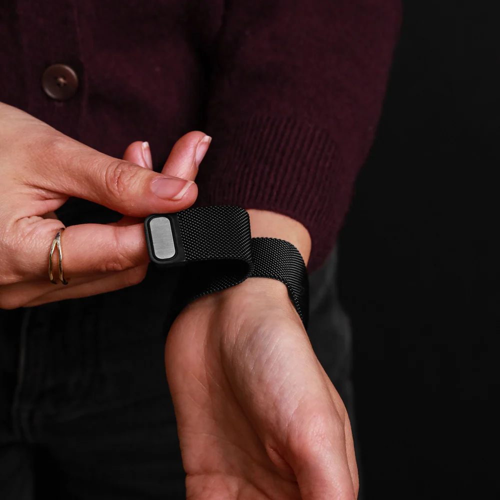 VONMAHLEN Milanese Loop 2-44 | 45 | 46 |49mm-One Size-Black