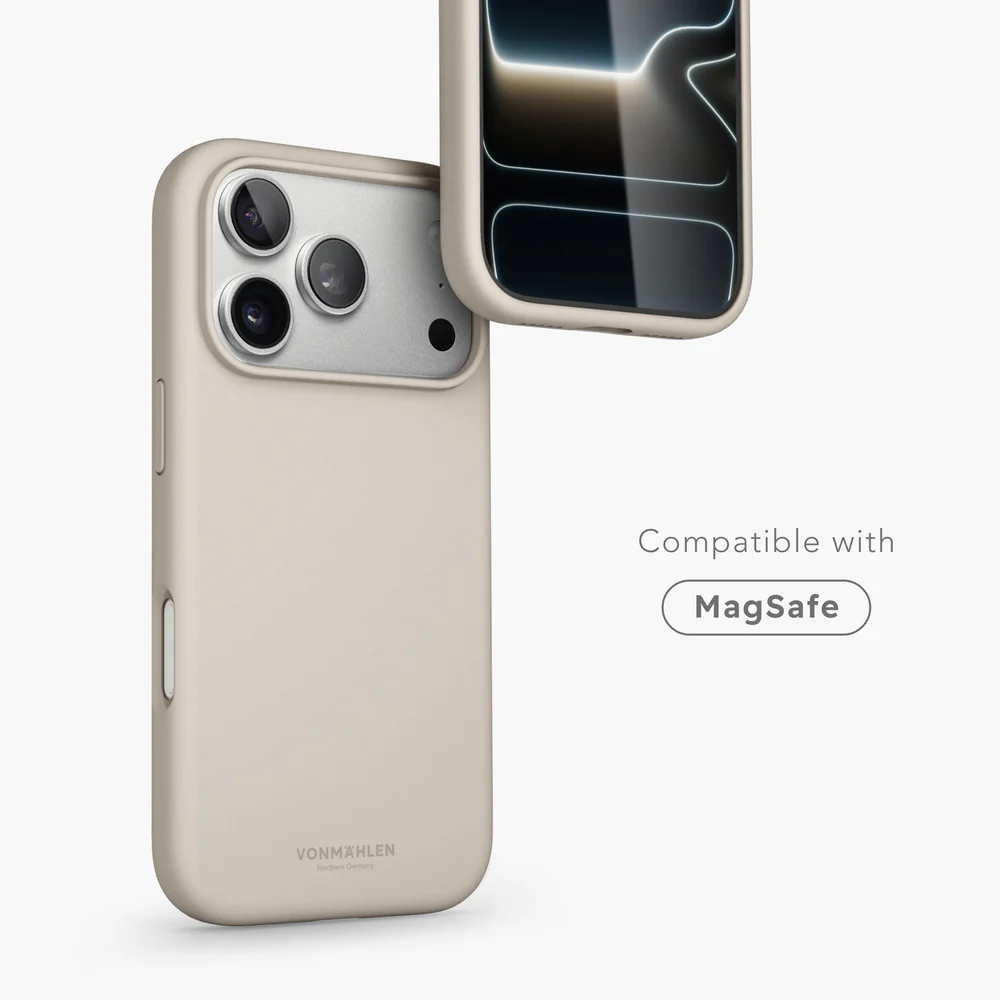 VONMAHLEN Soft Silicone Case iPhone 17 Pro Max - Cream