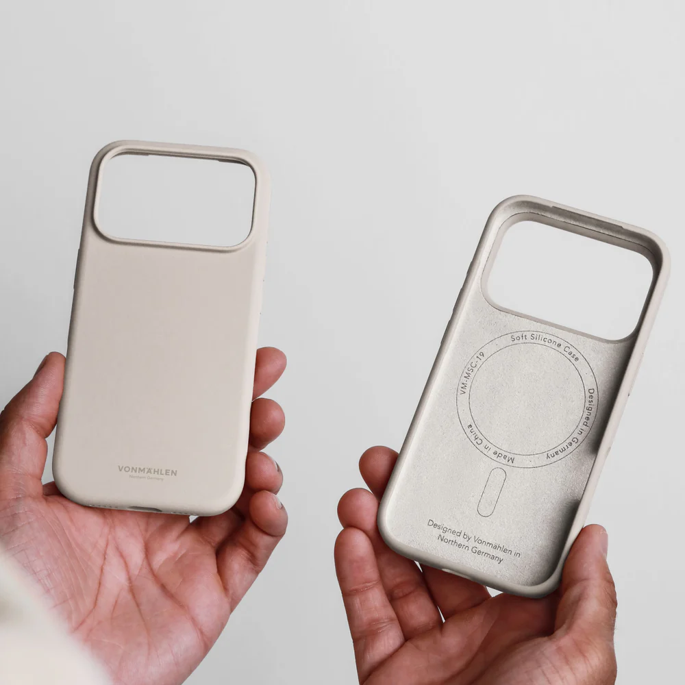 VONMAHLEN Soft Silicone Case iPhone 17 Pro Max - Cream