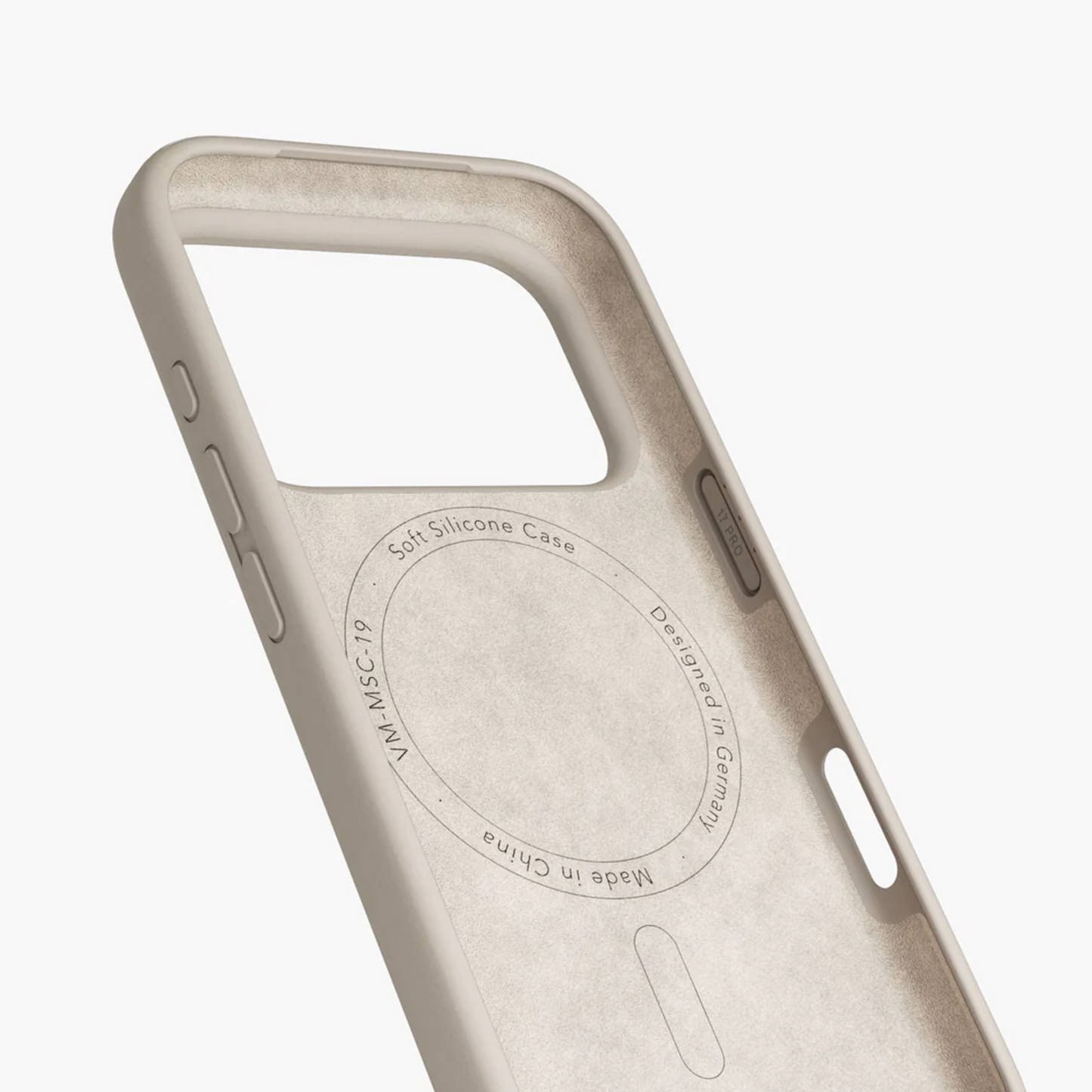 VONMAHLEN Soft Silicone Case iPhone 17 Pro - Cream