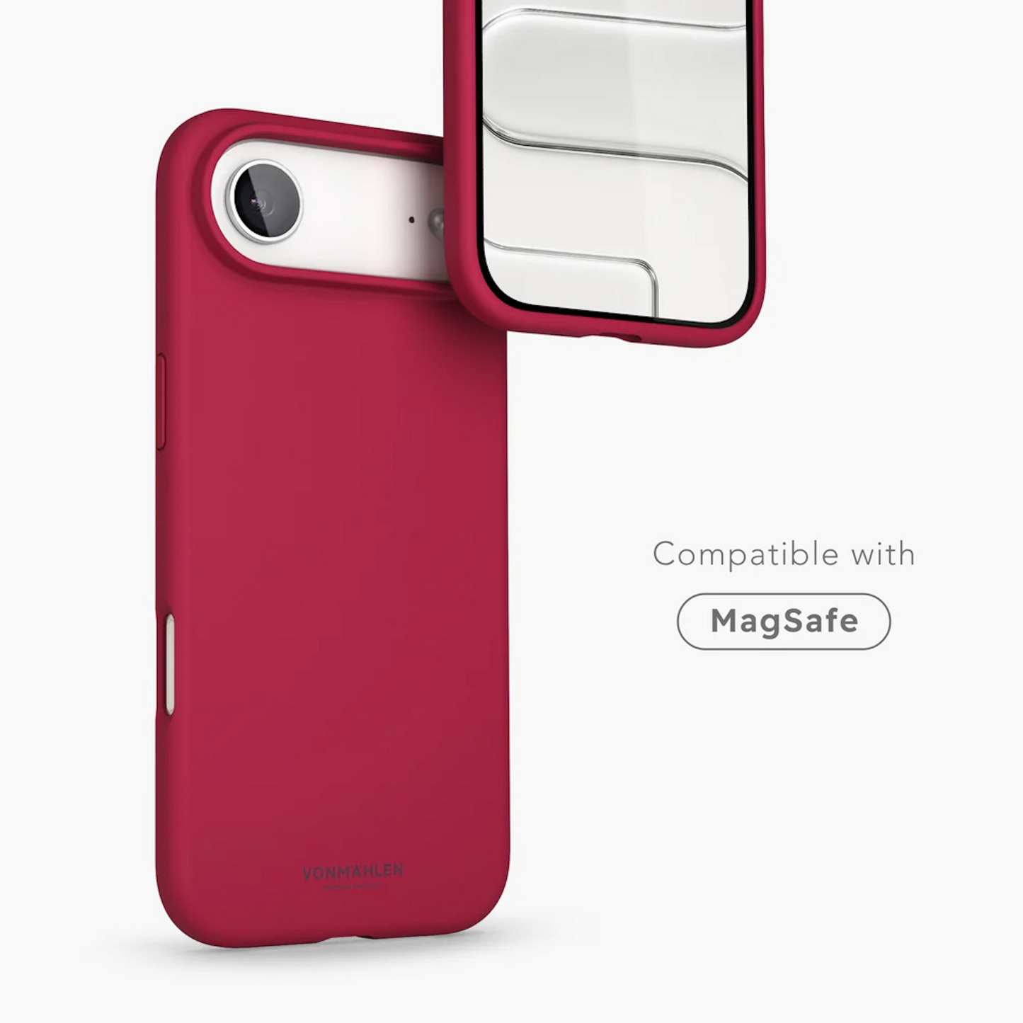 VONMAHLEN Soft Silicone Case iPhone 17 Air - Dark Red
