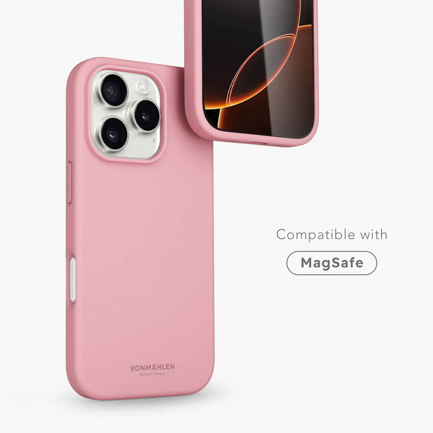 VONMAHLEN Soft Silicone Case - iPhone 16 Pro-Cherry Blossom