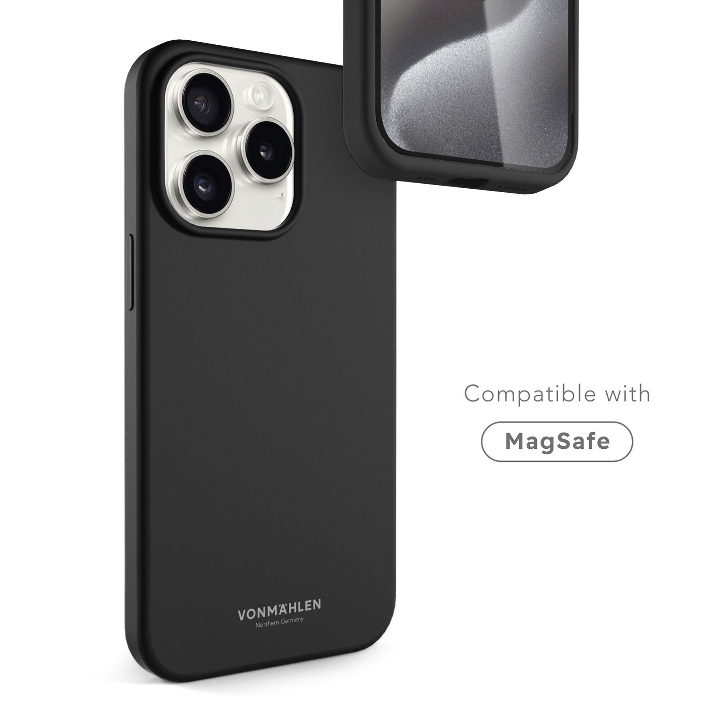 VONMAHLEN Eco Silicone Case - iPhone 15 Pro Max - Black