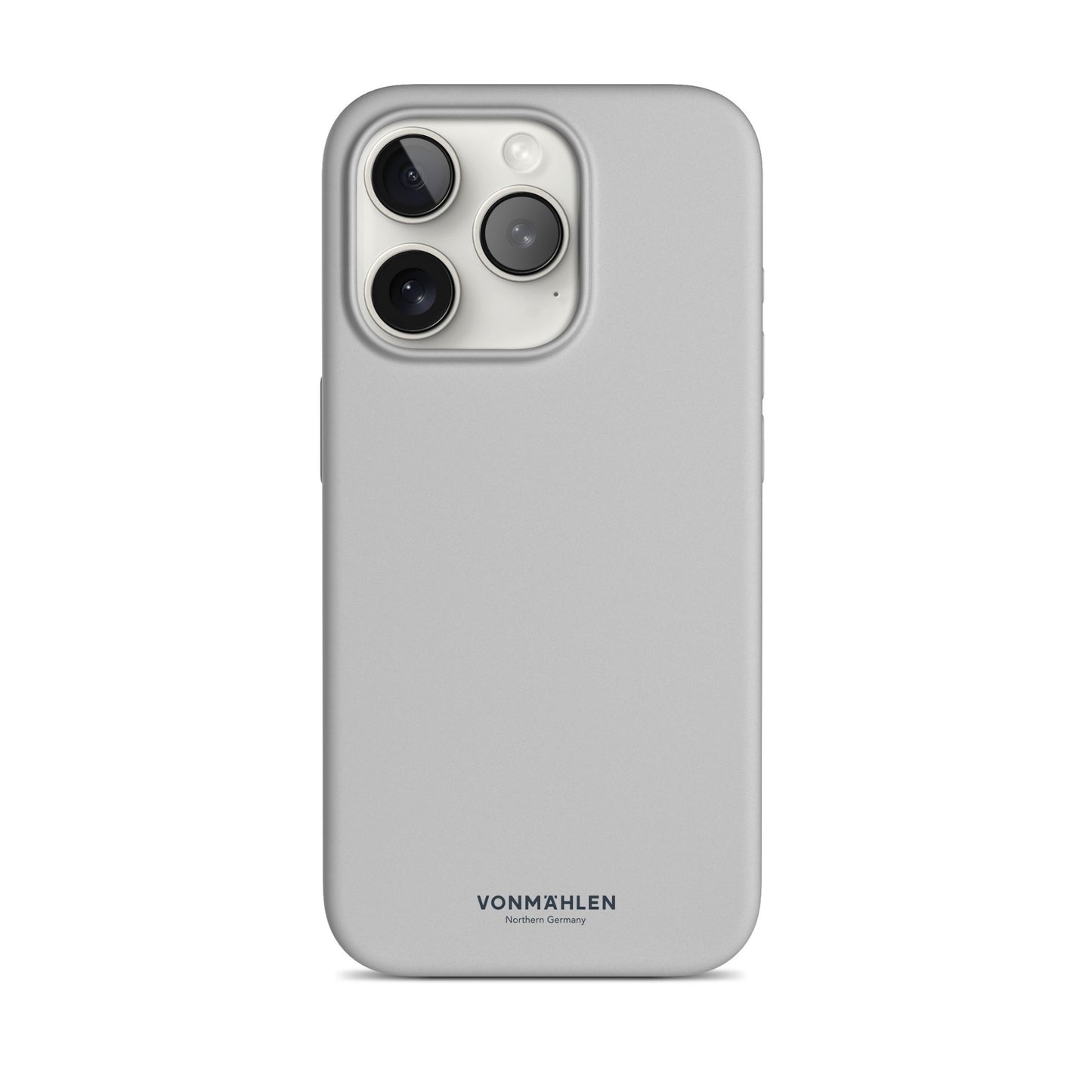 VONMAHLEN Eco Silicone Case - iPhone 15 Pro Max - Light Gra