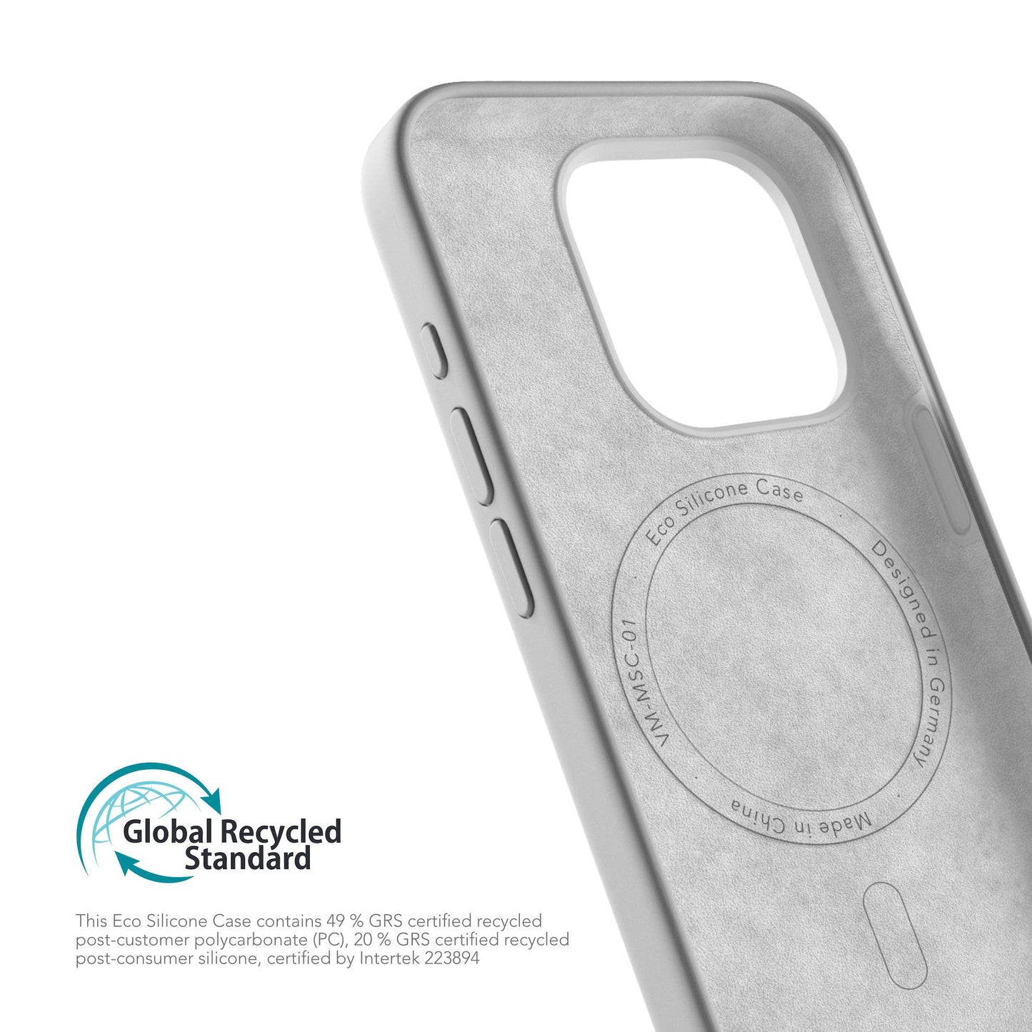 VONMAHLEN Eco Silicone Case - iPhone 15 Pro Max - Light Gra