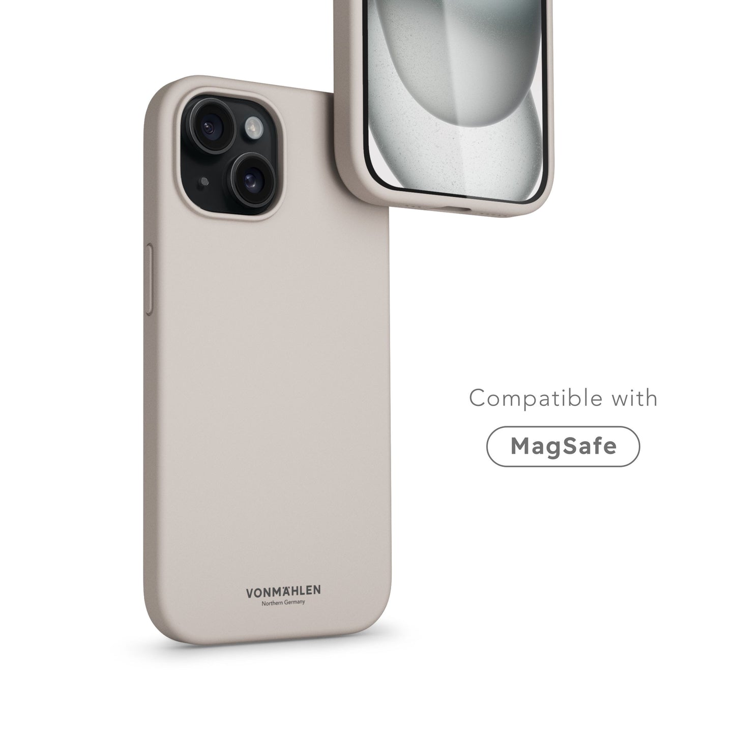 VONMAHLEN Eco Silicone Case - iPhone 14 - Cream