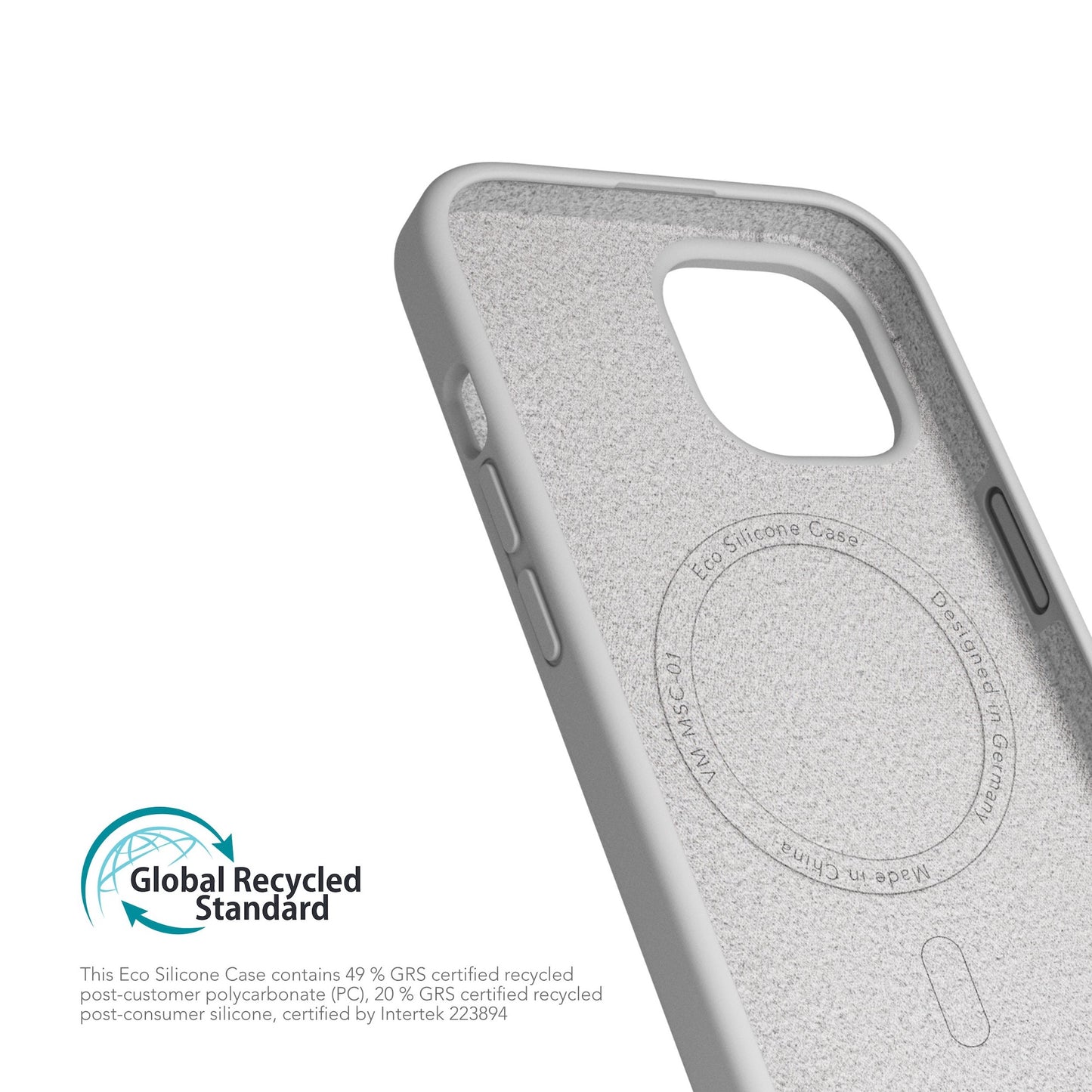 VONMAHLEN Eco Silicone Case - iPhone 15 - Light Gray