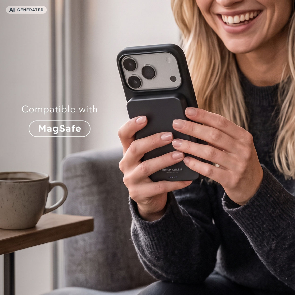 Vonmahlen Soft Silicone Case 2 iPhone 18 Pro Max Black