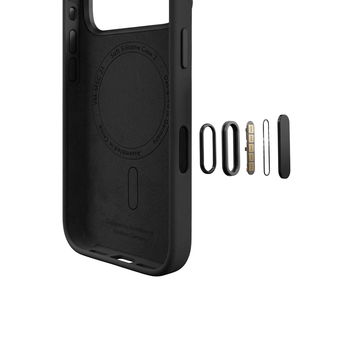 Vonmahlen Soft Silicone Case 2 iPhone 18 Pro Max Black