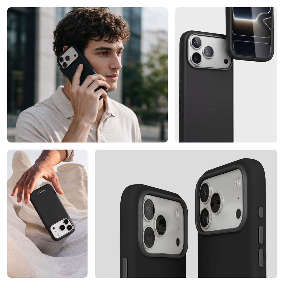 Vonmahlen Soft Silicone Case 2 iPhone 18 Pro Max Black