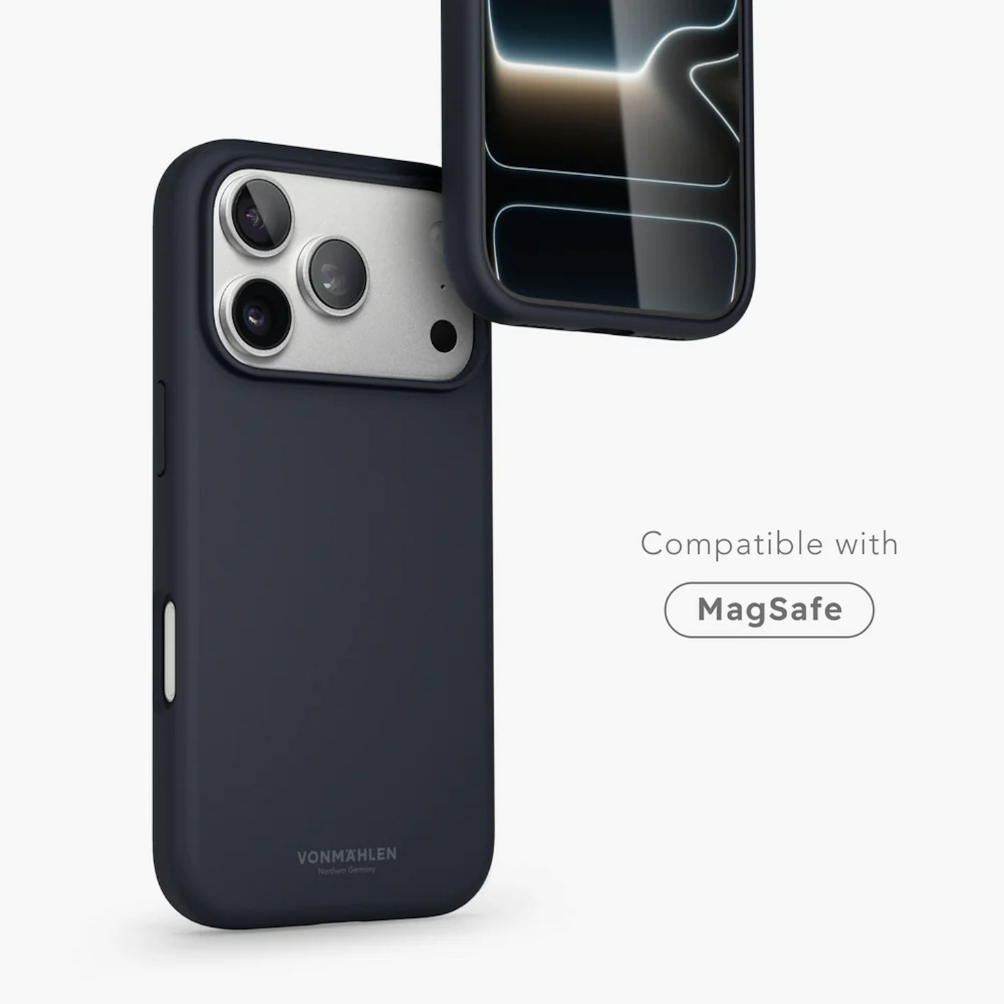 VONMAHLEN Soft Silicone Case iPhone 17 Pro - Navy