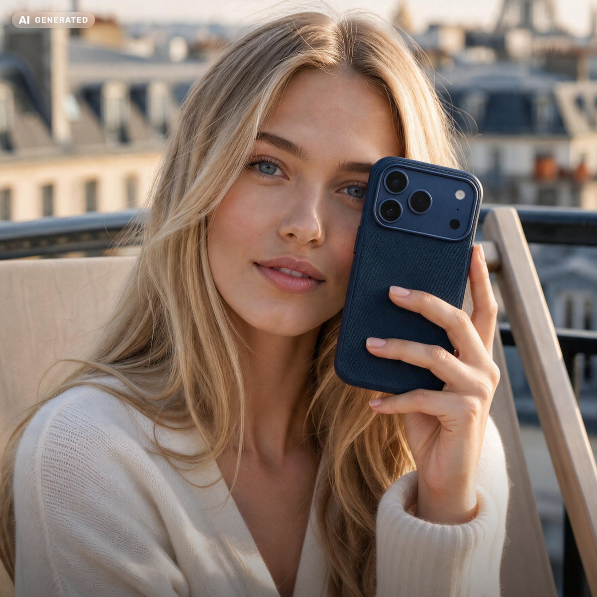 Vonmahlen Fabric Case iPhone 18 Pro Max Dark Blue