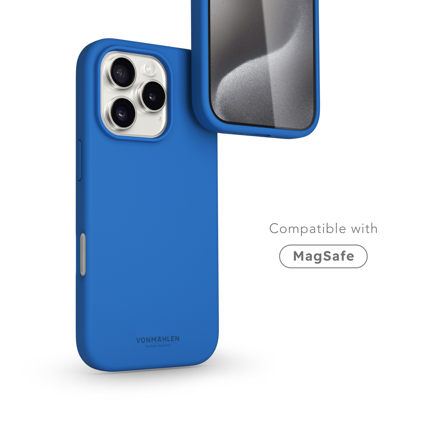 VONMAHLEN Soft Silicone Case - iPhone 16 Pro - Sky Captain