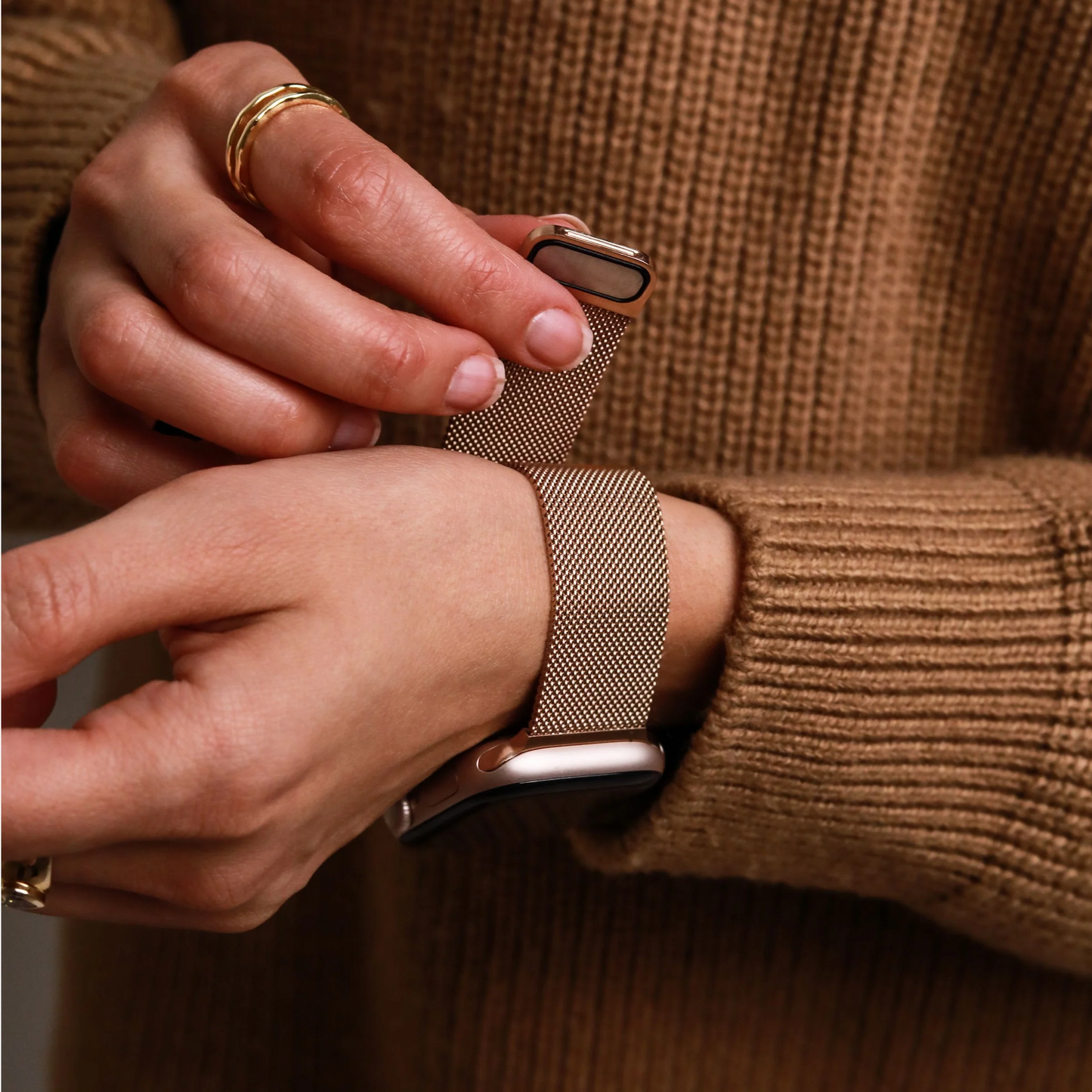 VONMAHLEN Milanese Loop 2-40 | 41 | 42mm-One Size-Rose Gold