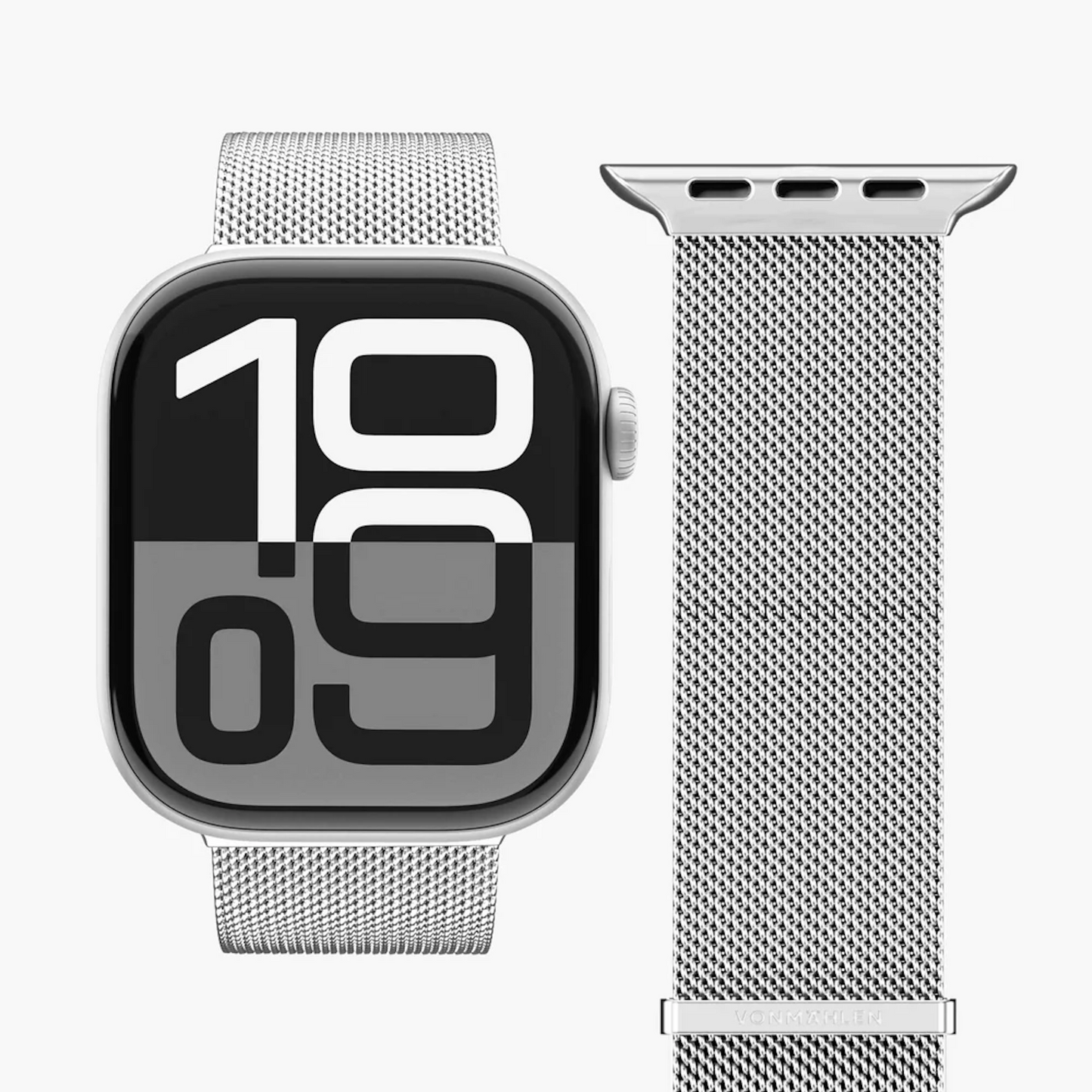 VONMAHLEN Milanese Loop 2-44 | 45 |46 |49mm-One Size-Silver