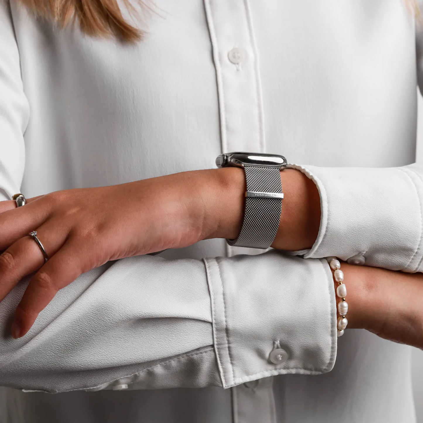 VONMAHLEN Milanese Loop 2-44 | 45 |46 |49mm-One Size-Silver
