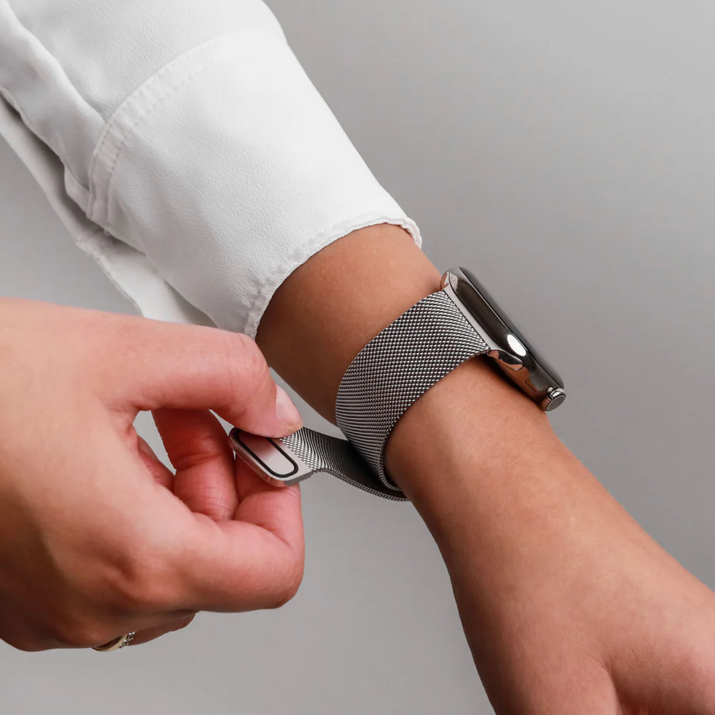 VONMAHLEN Milanese Loop 2-44 | 45 |46 |49mm-One Size-Silver