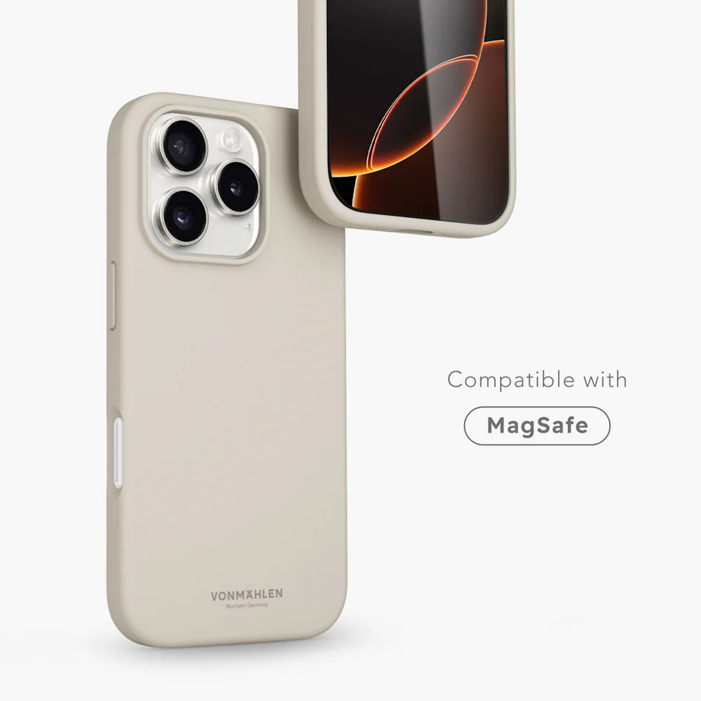 VONMAHLEN Soft Silicone Case - iPhone 16 Pro - Cream