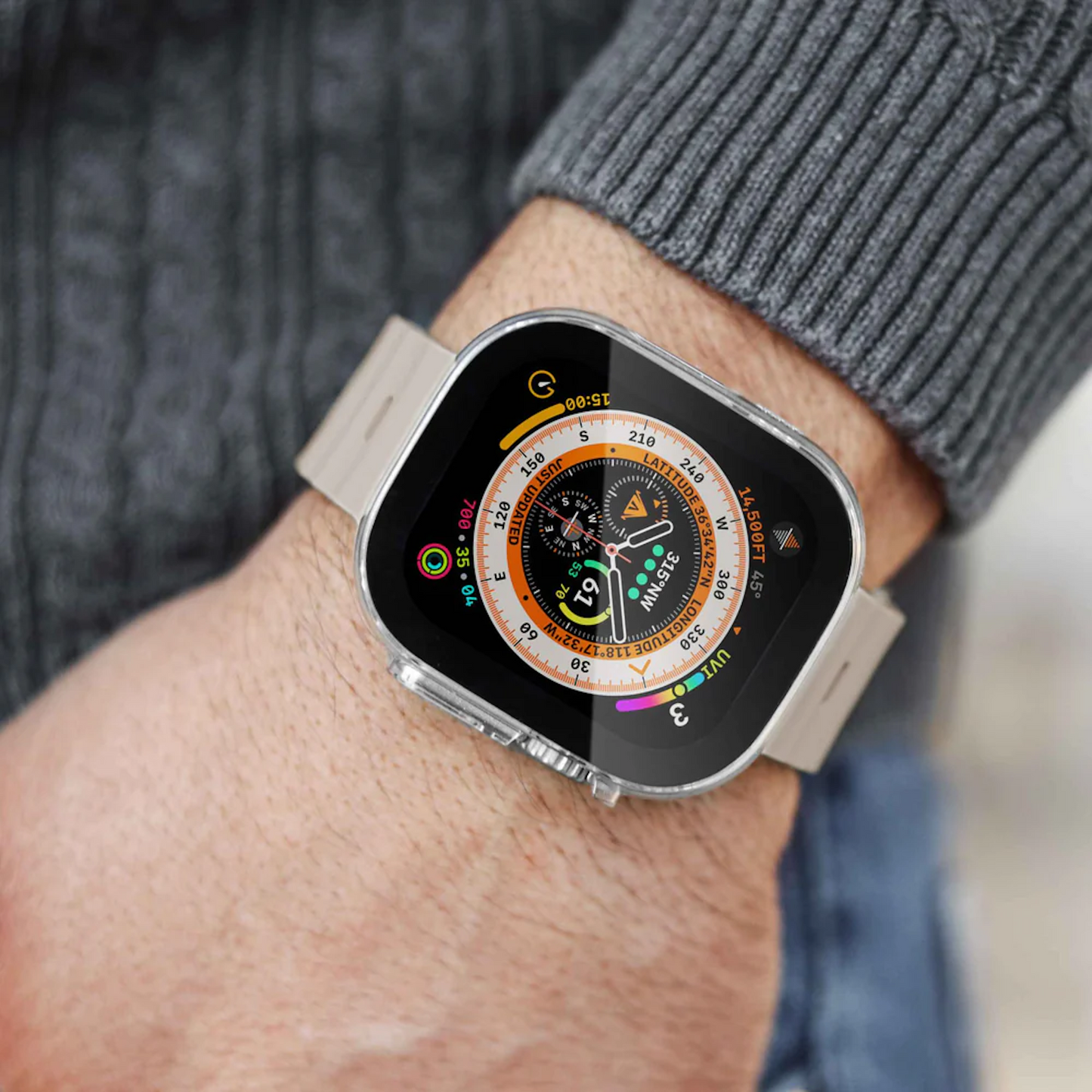 VONMAHLEN Thin Case-Apple Watch -Ultra 1/2; Case 49mm-Black