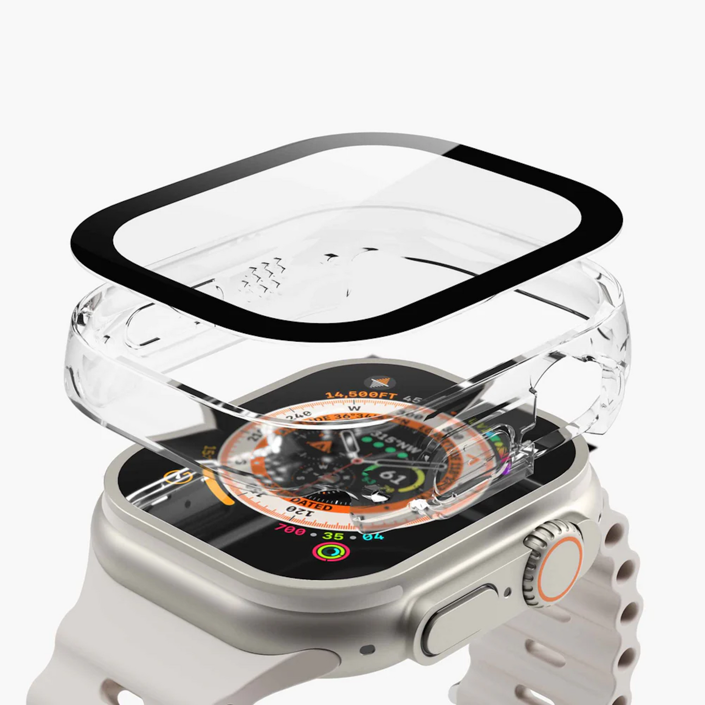 VONMAHLEN Thin Case-Apple Watch -Ultra 1/2; Case 49mm-Black