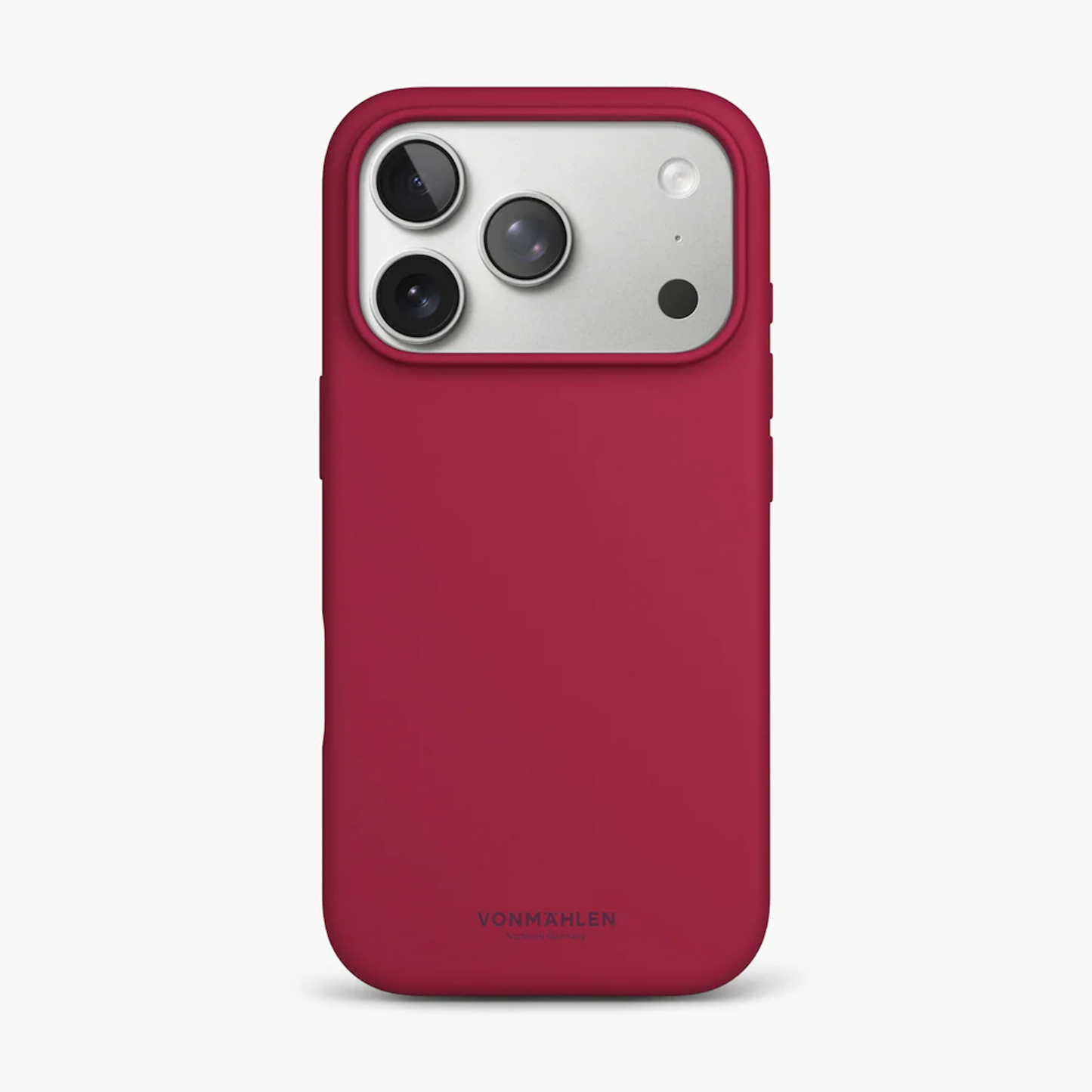 VONMAHLEN Soft Silicone Case iPhone 17 Pro - Dark Red