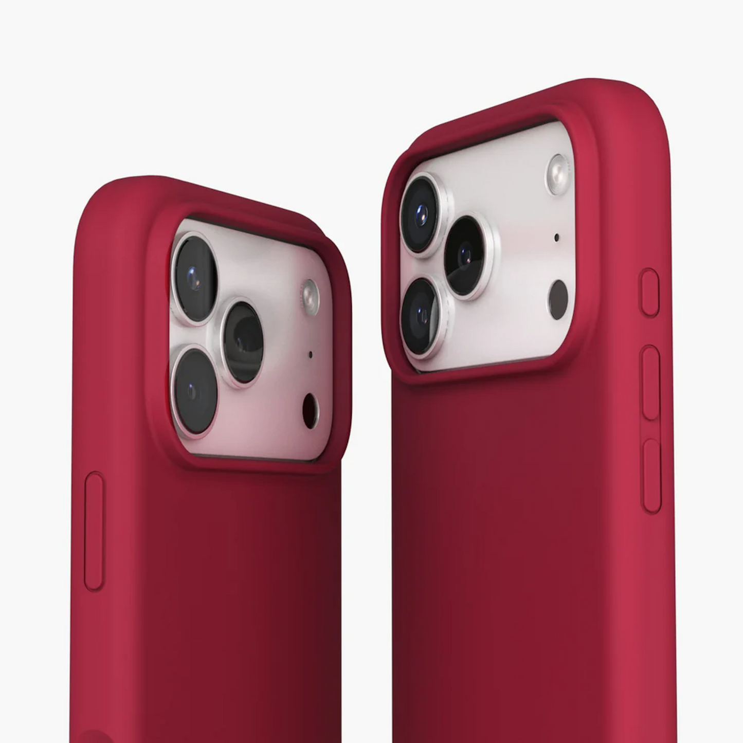 VONMAHLEN Soft Silicone Case iPhone 17 Pro Max - Dark Red