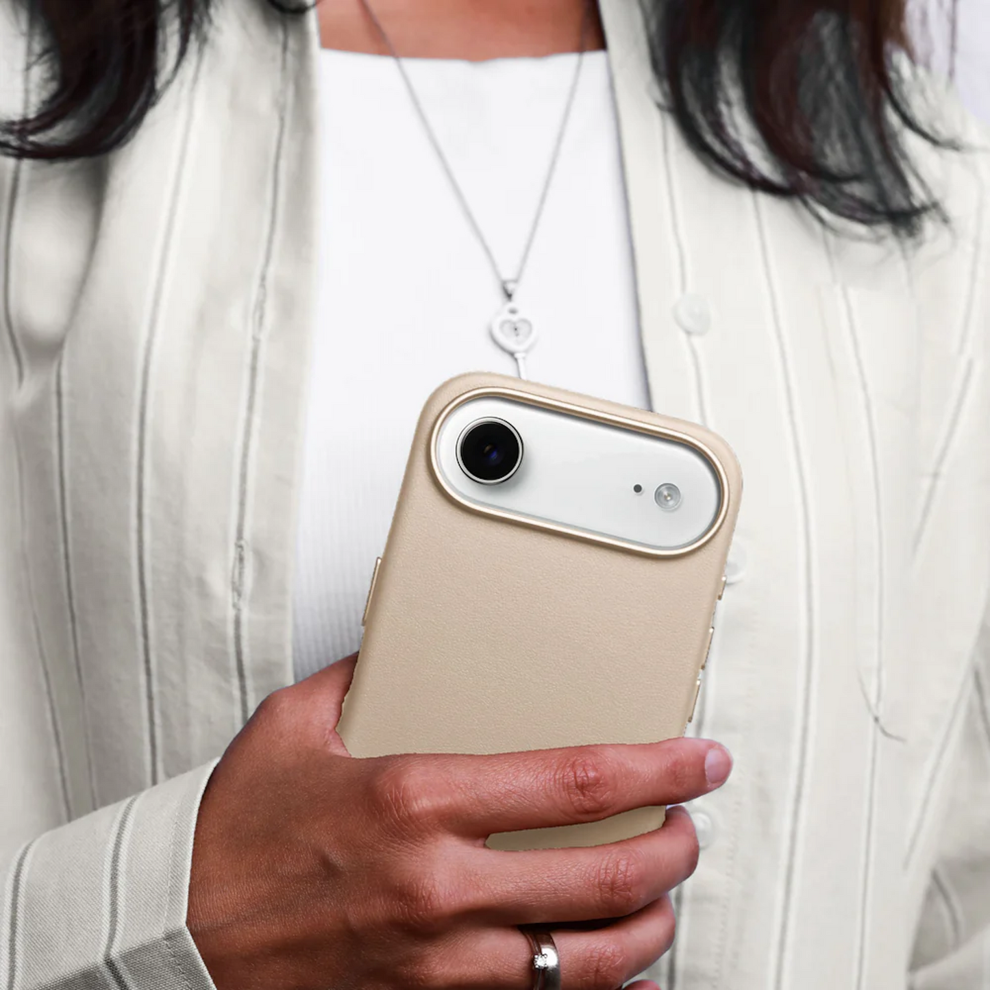 VONMAHLEN Like Leather Case iPhone 17 Air - Cream