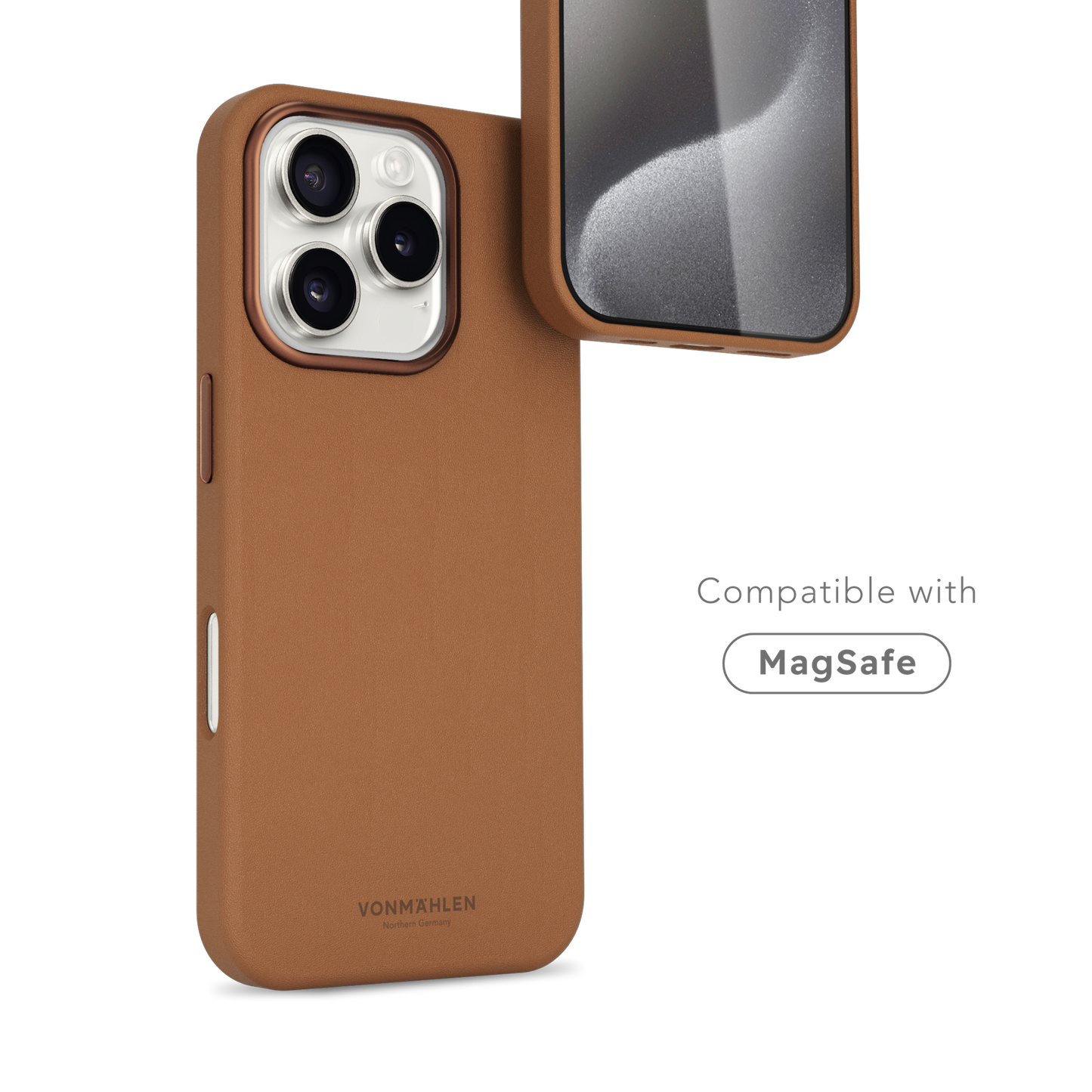 VONMAHLEN Like Leather Case iPhone 17 Pro - Brown