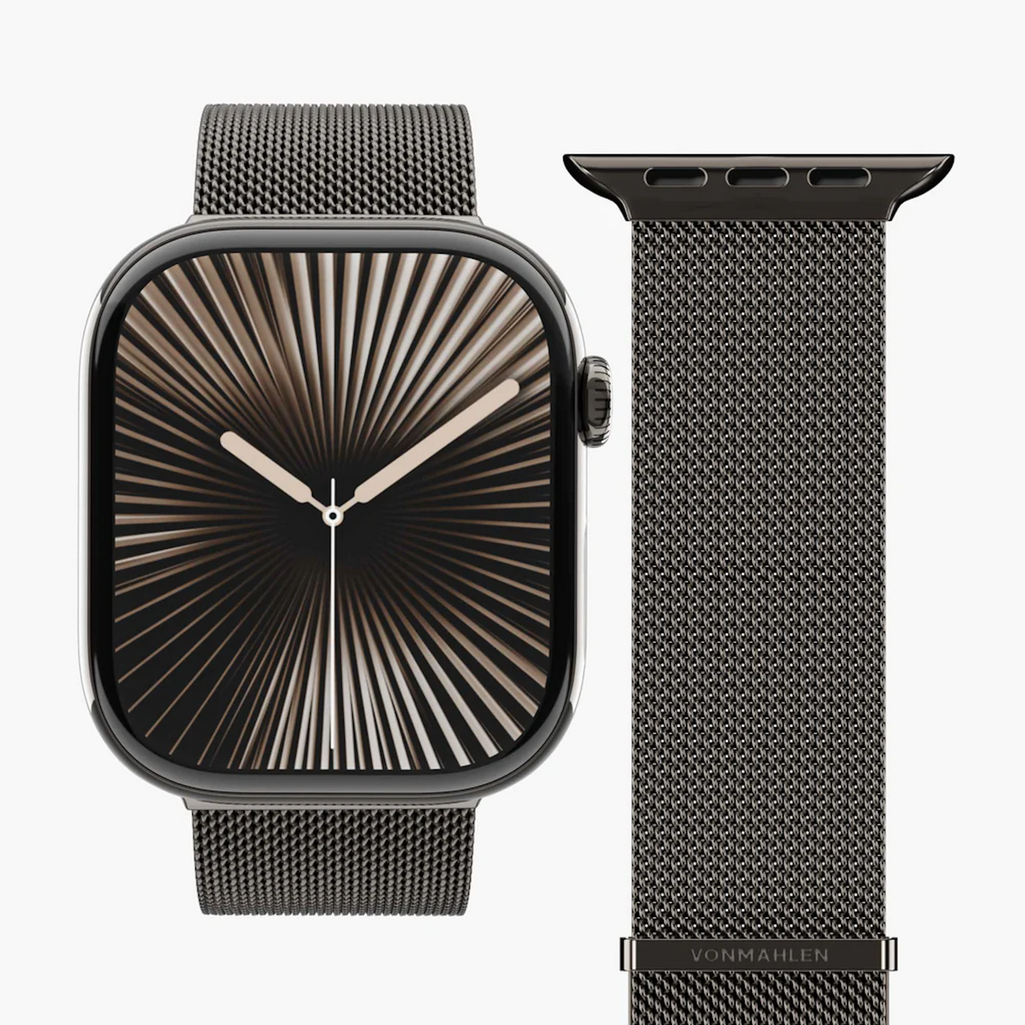 VONMAHLEN Milanese 2-44 | 45 |46|49mm-One Size-Granite Grey