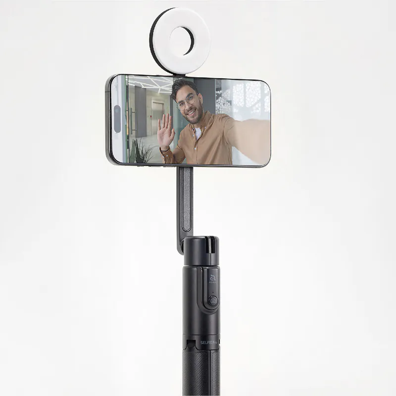 ADAM Wireless Bluetooth Tripod Selfie Pro Stick & light