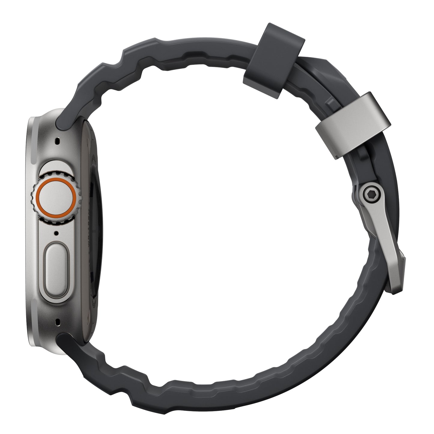 NOMAD Rocky Point Band 45mm | Storm Black|Natural Hardware