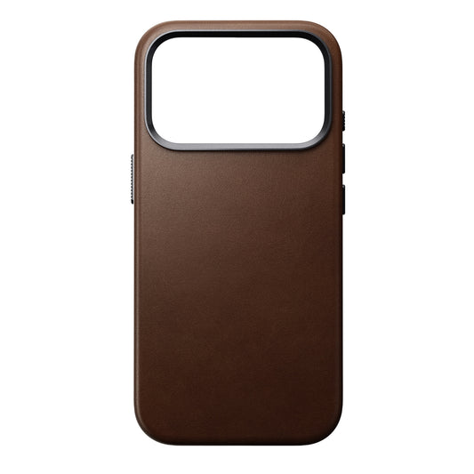 Traditional Leather Case iPH 17 Pro - Brown Nomad Leather