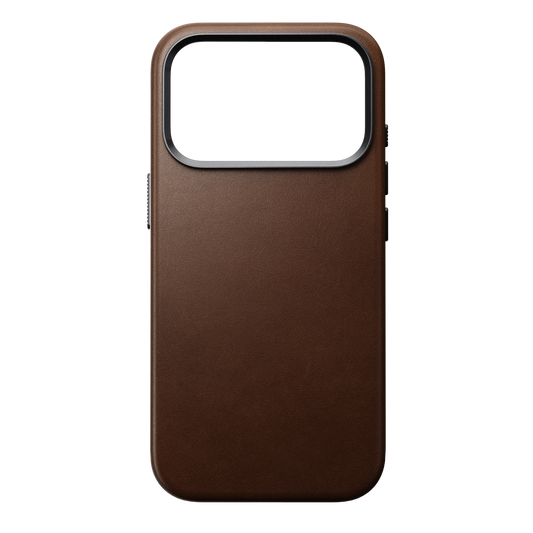 NOMAD Traditional Leather Case-iPhone 18 Pro|Brown